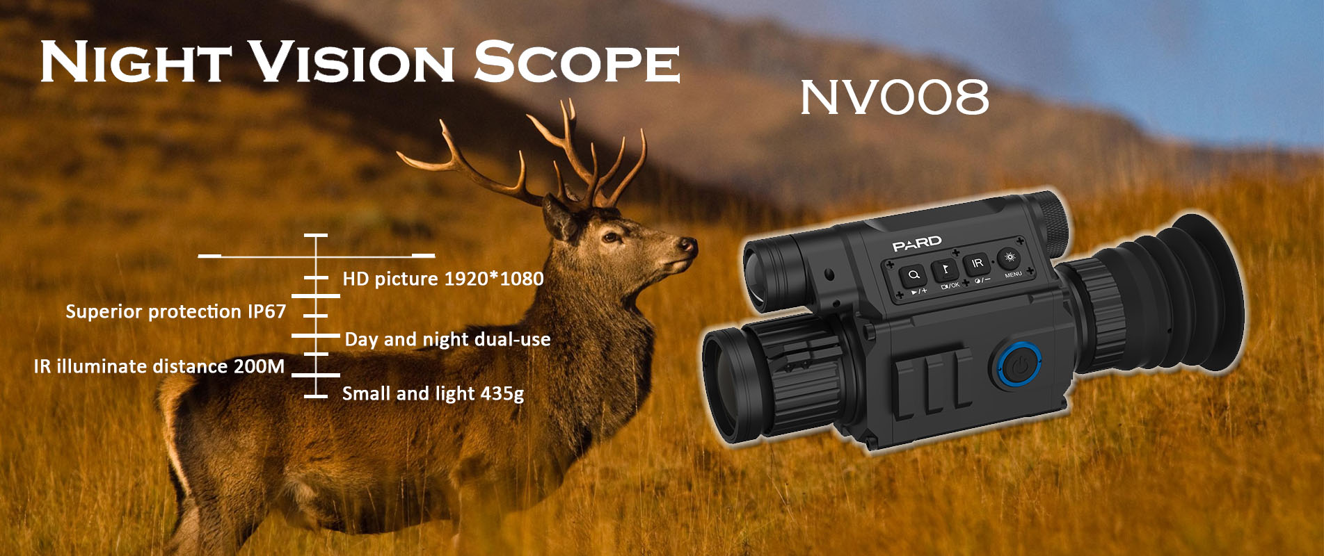 PARD night vision scope NV008